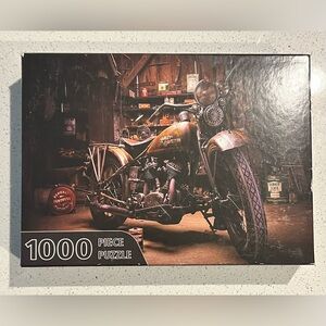 HOUPOO Jigsaw Puzzles 1000 Pieces for Adults Wooden Classic Motorcycle Puzzle